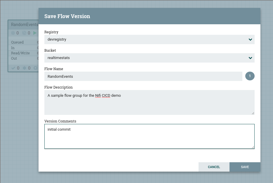 Sample Flow Group commit